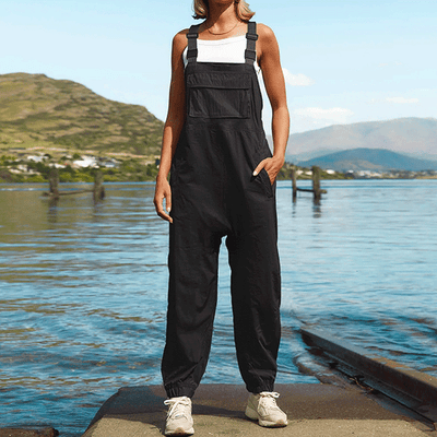 Salopette Noire pour Femme