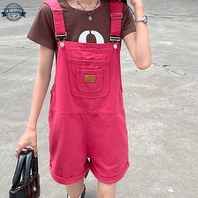 Salopette Bavette Rose Bonbon