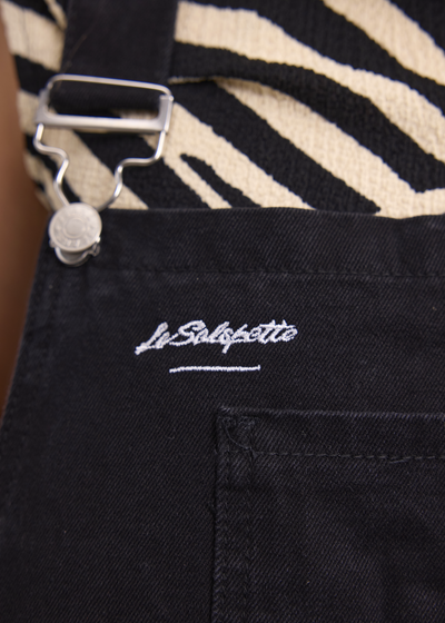 Salopette Jean Noir Streetwear