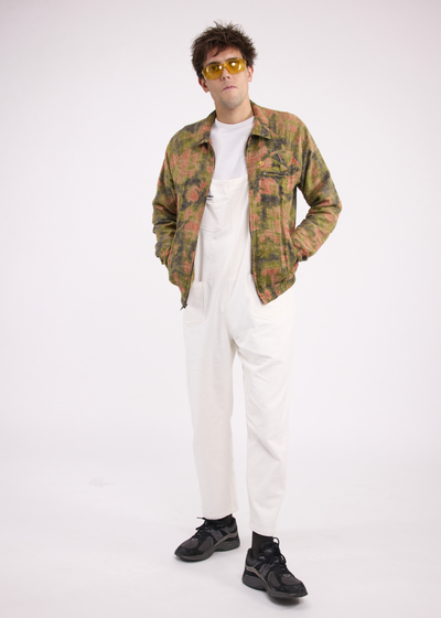 Salopette Velours Côtelé Blanche