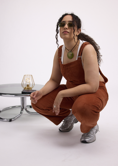Salopette Velours Marron Grande Taille