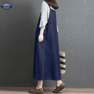 Robe Salopette Bleu Foncée
