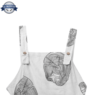 Robe Salopette en Pagne Long