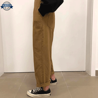 Salopette Coton Marron