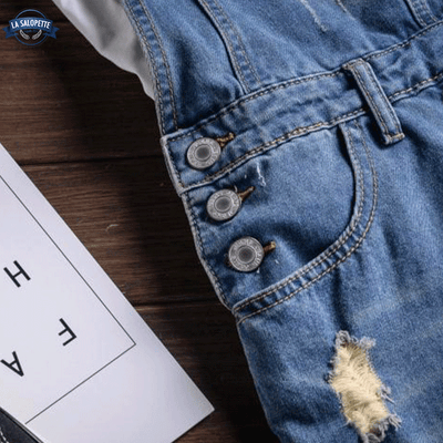 Salopette Déchirée avec Poche