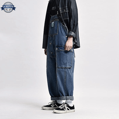 Salopette en Jean Bleu