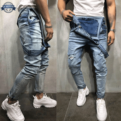Salopette Homme Jean Bleue