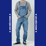 Latzhose Jeans<br> Blau Mann Denim