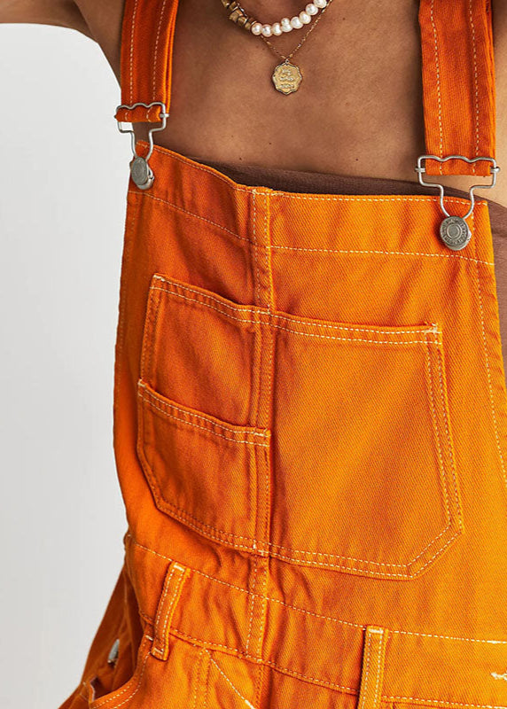 Kurze Latzhose Orange Jaffa