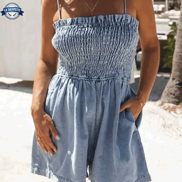 Kleid Latzhose mit Rüschen