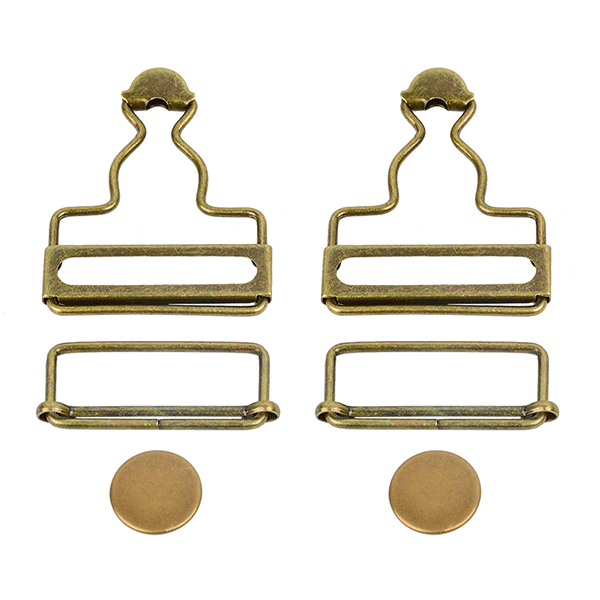 6 Sets Latzhosen Schnallen - Metall Clips Für Overalls & Hosenträger