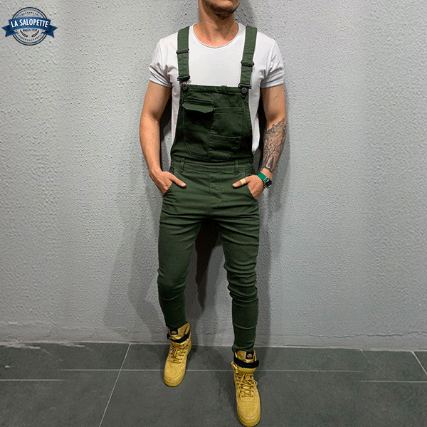 Latzhose Jeans Khaki Marschall
