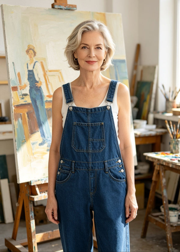 Jeans-Latzhose "Die Malerin"