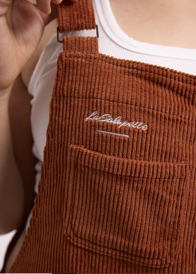 Salopette Velours Couleur Marron