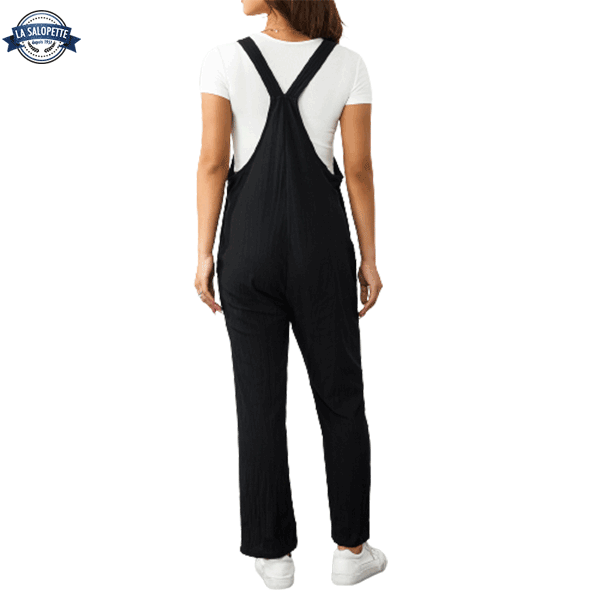 Kleid Latzhose Schwarz Carpé