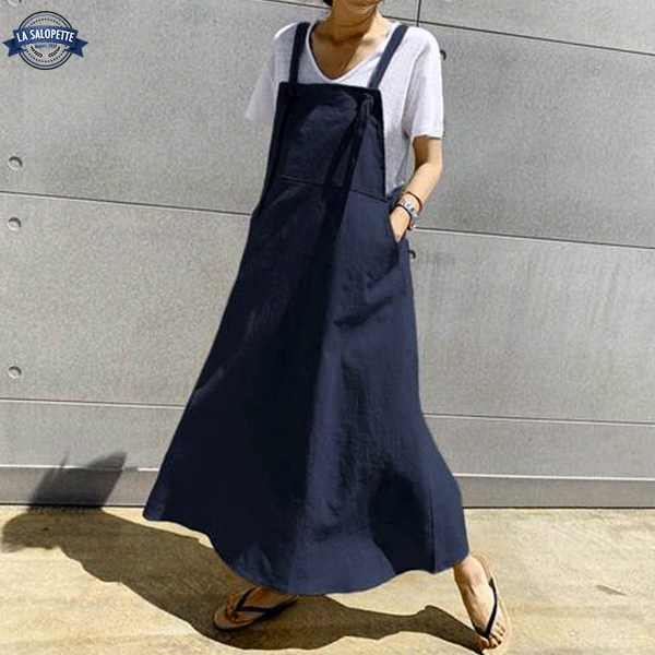Kleid Latzhose Marineblau aia