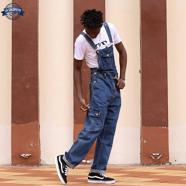 Latzhose aus Denim 90's Vogue