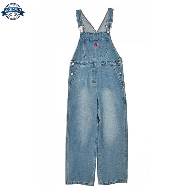 Baggy Jeans Latzhose Frau