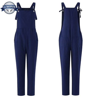 Salopette Bleue Marine Fille