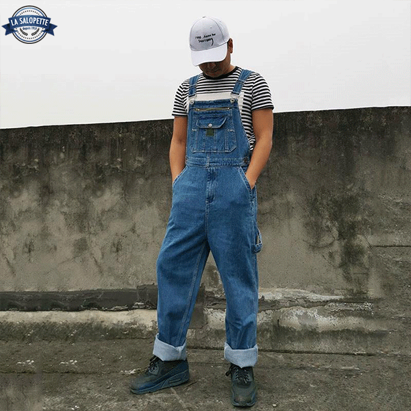 Arbeitslatzhose Baustellenblau