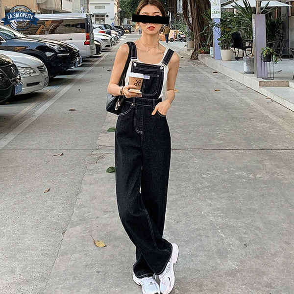 Jeans-Latzhose Große Größe Extra-Flare