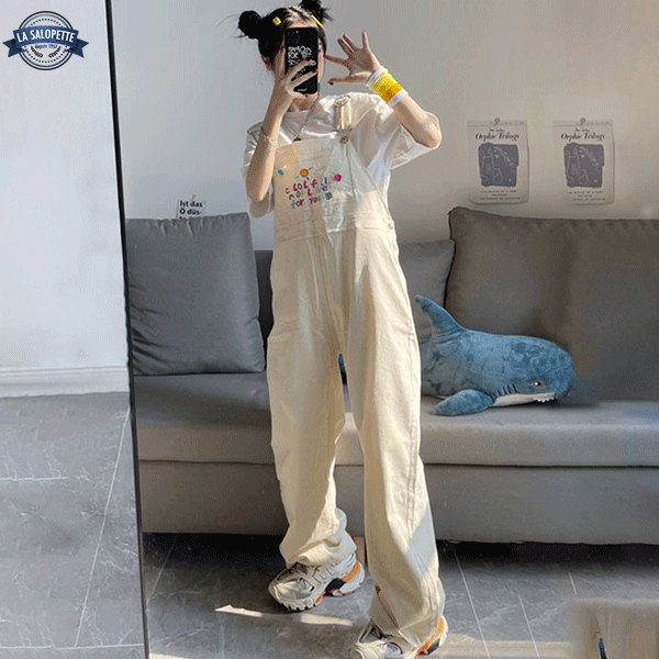 Latzhose Vintage Samt Harajuku