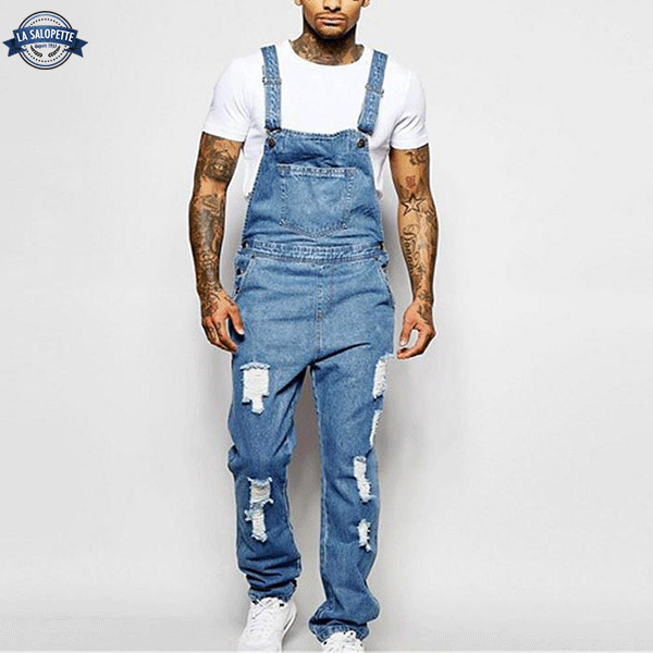Moderne Herren- Jeanslatzhose Atù