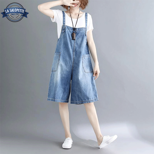 Latzhose aus Jeans Large Yasazuke