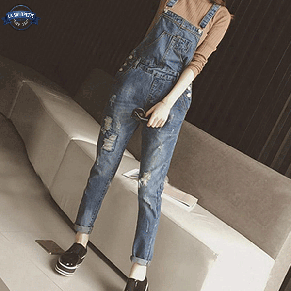 Latzhose aus Jeansstoff Feines Modernes Gewebe