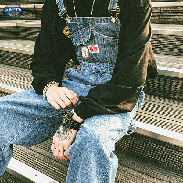 Modern Jeans-Latzhose Klein