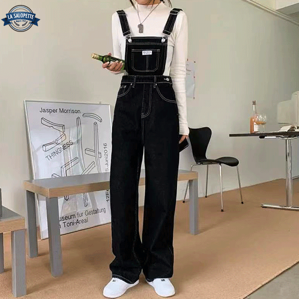 Latzhose aus Jeans Hose Flare