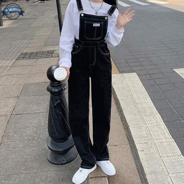Latzhose aus Jeans Hose Flare