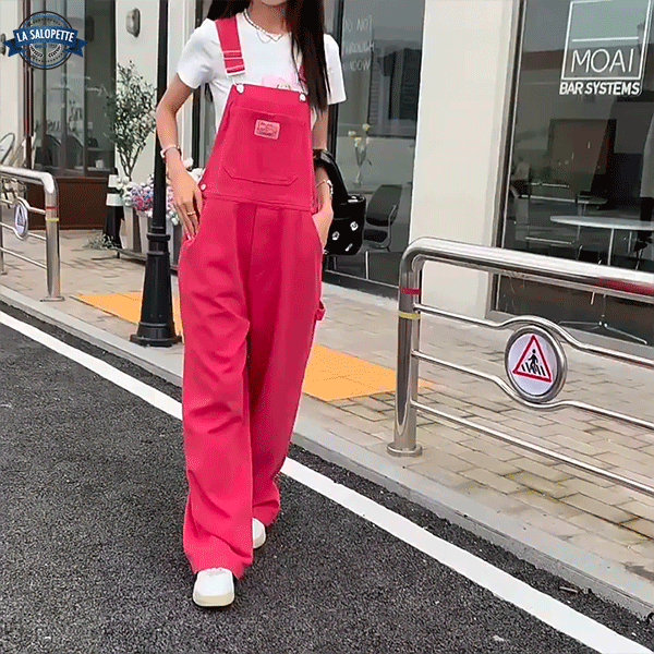 Latzhose Jeans Pink Lina